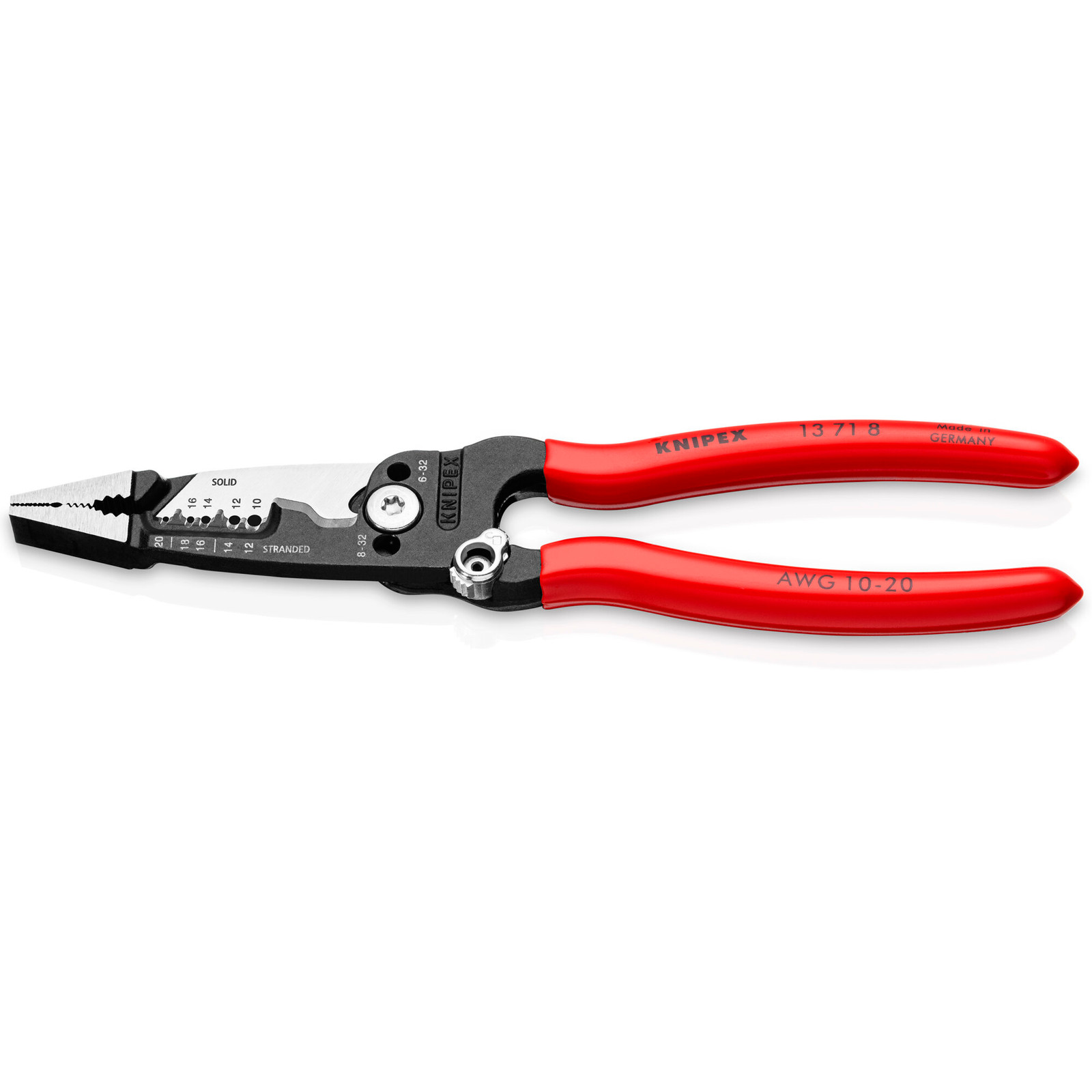 Knipex 13 71 8 SBA 8″ Forged Wire Stripper 20-10 AWG