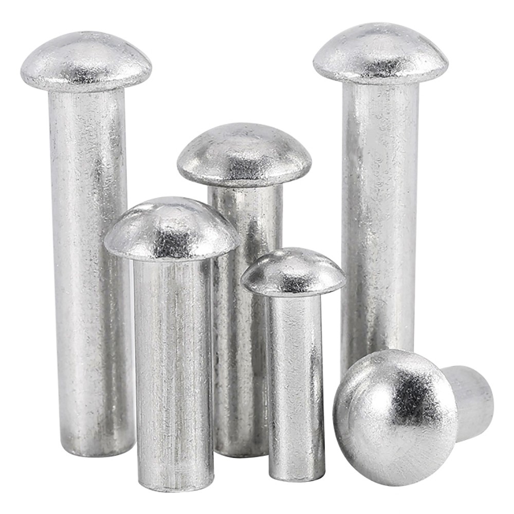 Solid Aluminium Dome Head Round Rivets DIN 660 2mm 2.5mm 3mm 4mm 5mm 6mm 8mm
