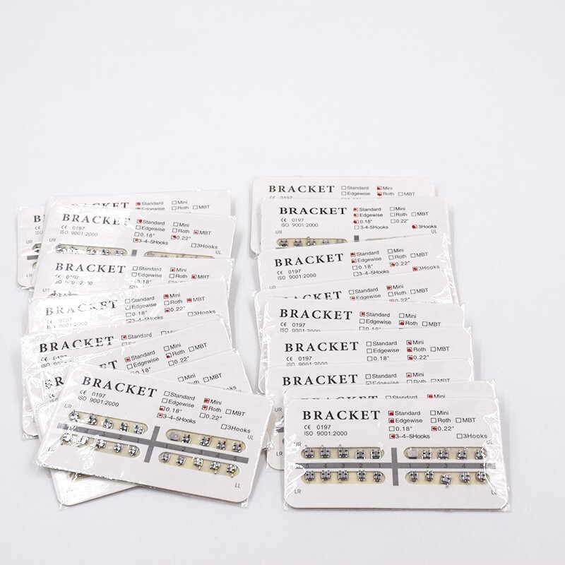Dental Ortho Bracket Braces Mini/Standard 018/022 Roth/MBT/Edge No/3/345 Hooks