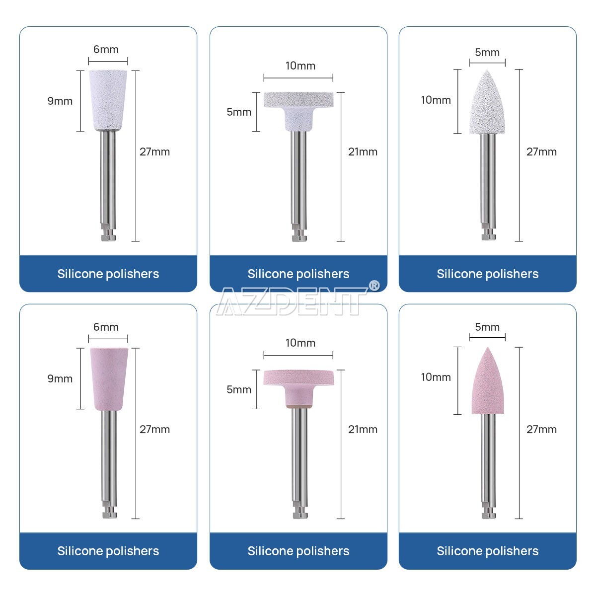 Dental Composite Polishing RA Kit Finishing & Polishing For Low Speed Handpiece