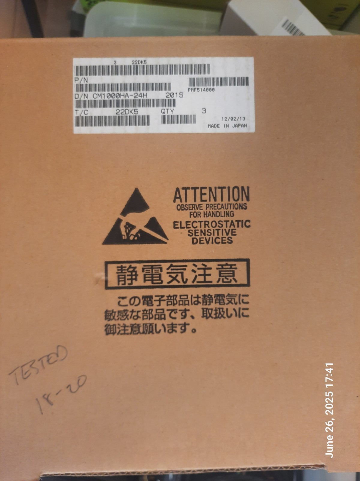 1PCS CM1000HA-24H IGBT SINGLE 1200V 1000A 5800W POWEREX JAPAN ,NEW JENUINE PART