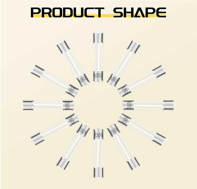 Fast Blow Glass Fuse Assortment Kit, 24 Values Glass Fuses 250V 5x20mm 0.5A 1A 2
