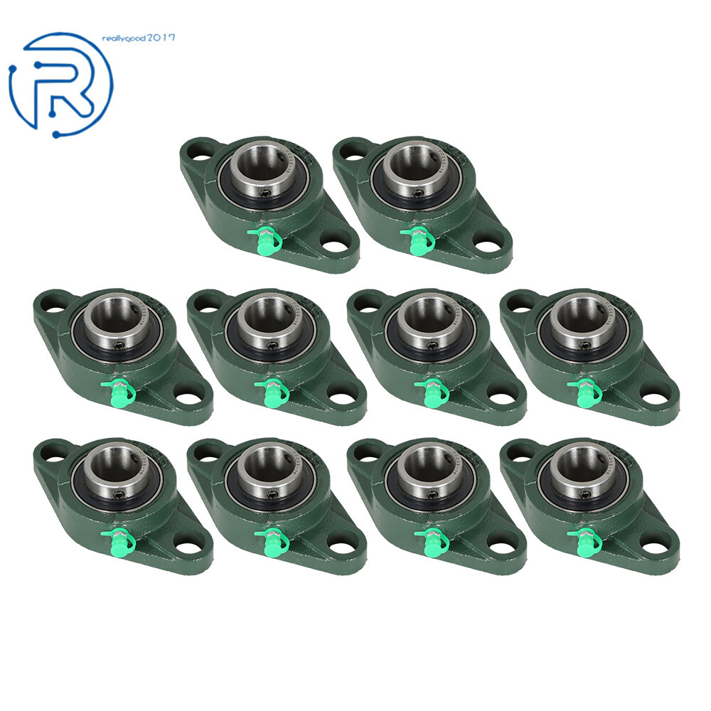 10 Pack UCFL205-16 Pillow Block Flange Bearing 2 Bolt Solid Base 1″ Bore US