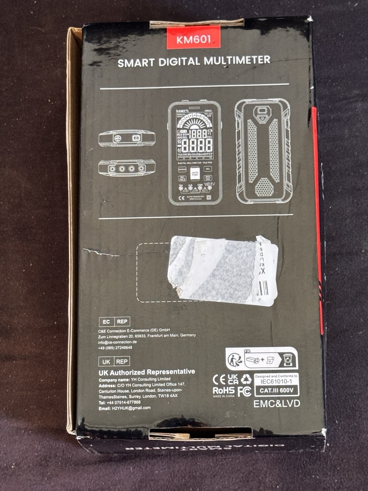 KAIWEETS KM601 Smart Digital Multimeter Auto Ranging 10000 Counts True RMS