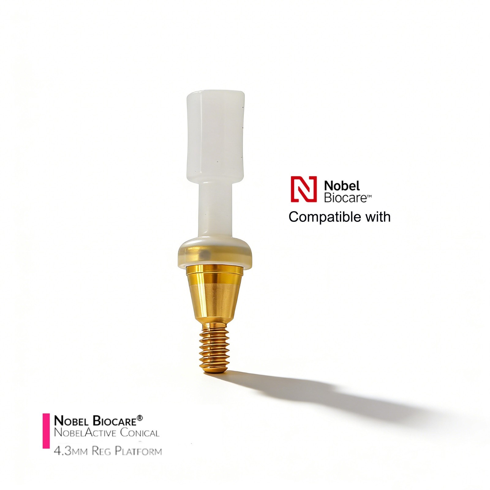 Titanium ZEST Locator abutment Internal Conical Connection for NobelActive NP/RP