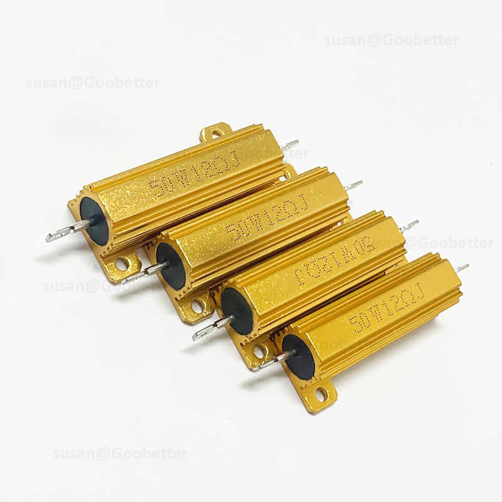 50W Resistor Metal Wirewound Range – Aluminium Power Resistors 0.01 to 510K ohm