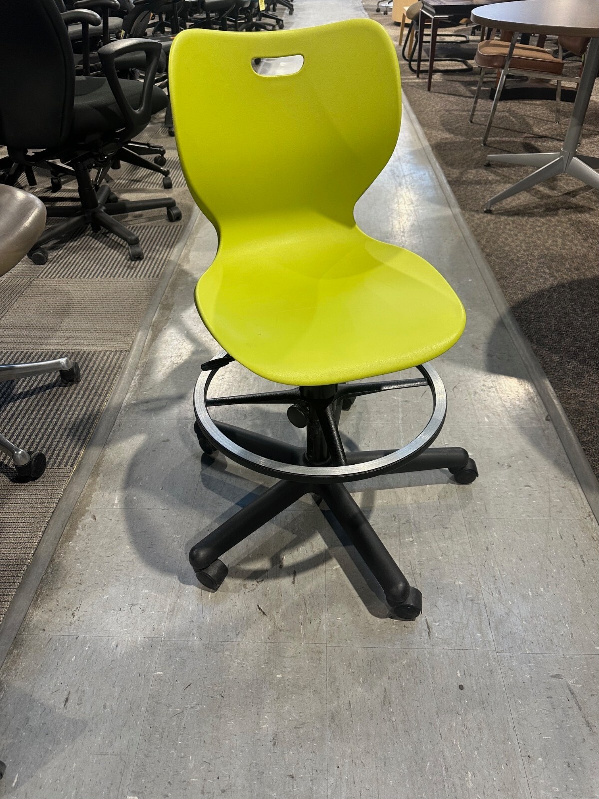 Drafting Chair / Stool in Yellow Finish by HON