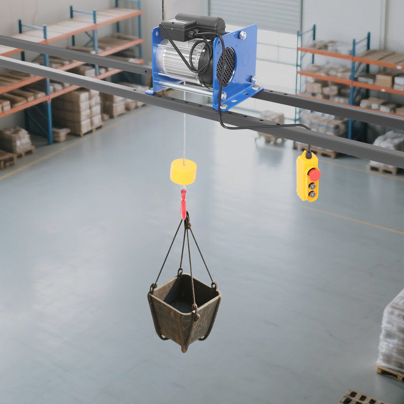 Electric Hoist With Wired Control Electric Hoist With Long Steel Wire Rope