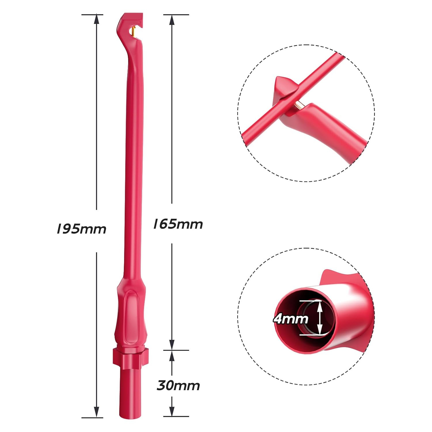 Automotive Wire Piercing Probes 2PCS Puncture Probe Pins for 4mm Banana Plug Ext