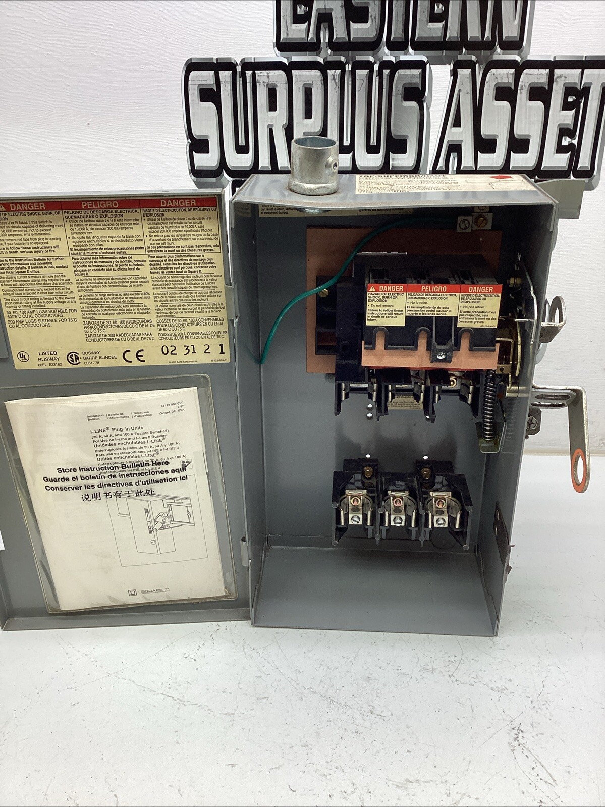 Square D I-Line Busway Unit *PQ3603G* 60 Amp 600volts
