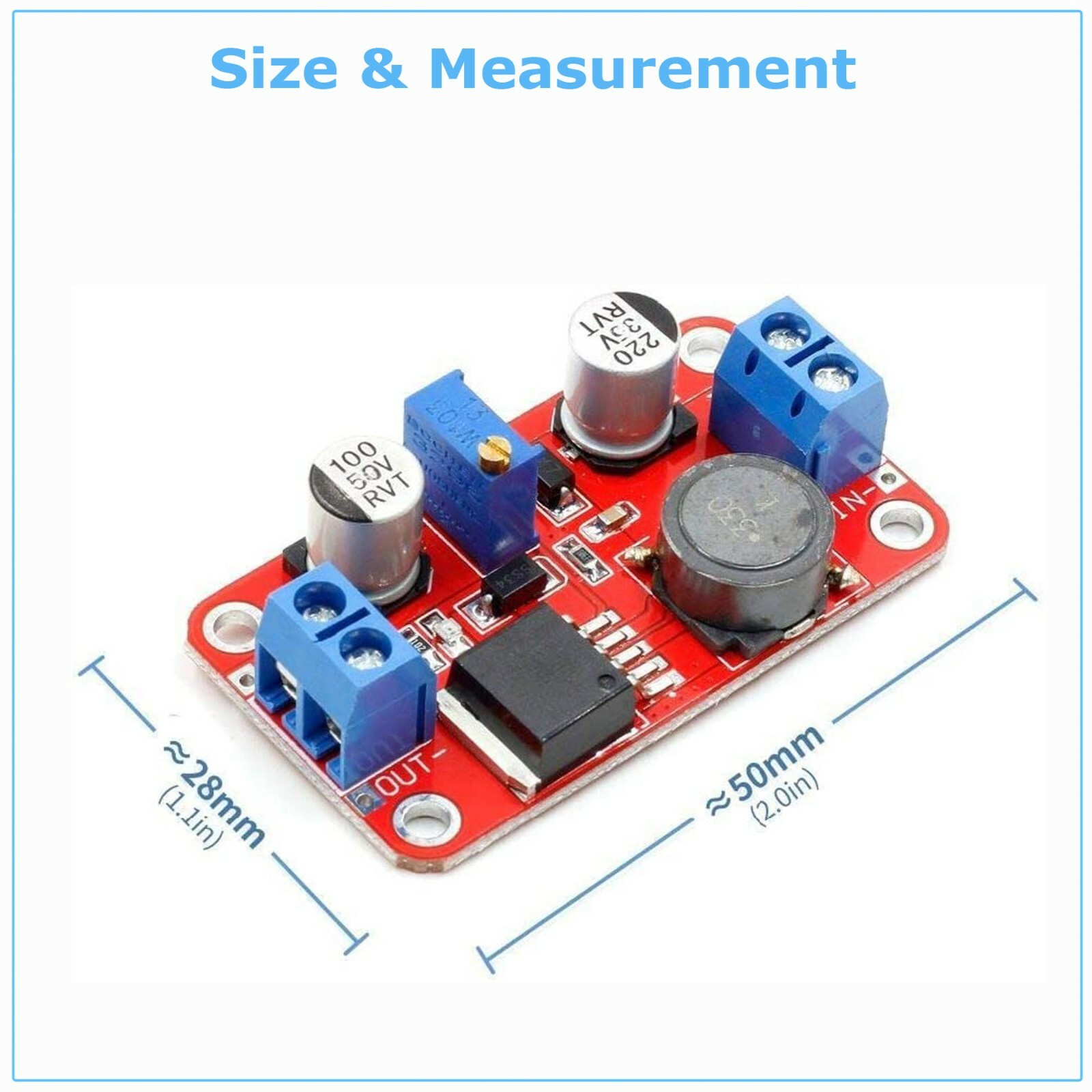 XL6019 30W 5A DC Boost Adjustable Voltage Converter Step Up Module Power Supply