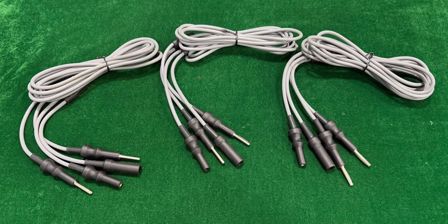 3pc Laparoscopic TURP Single Stem Bipolar Cable 4mmx300cm Reusable Instruments