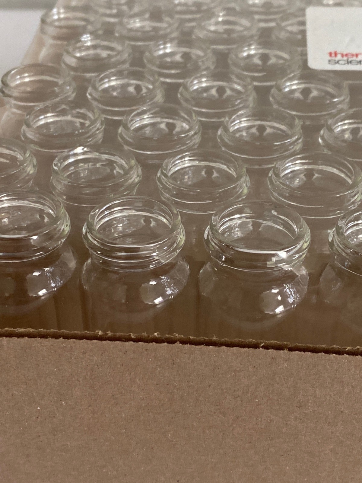 (100/Pk) THERMO 40mL Clear Glass Vials 28x95mm 24-400 Thread B7999-6