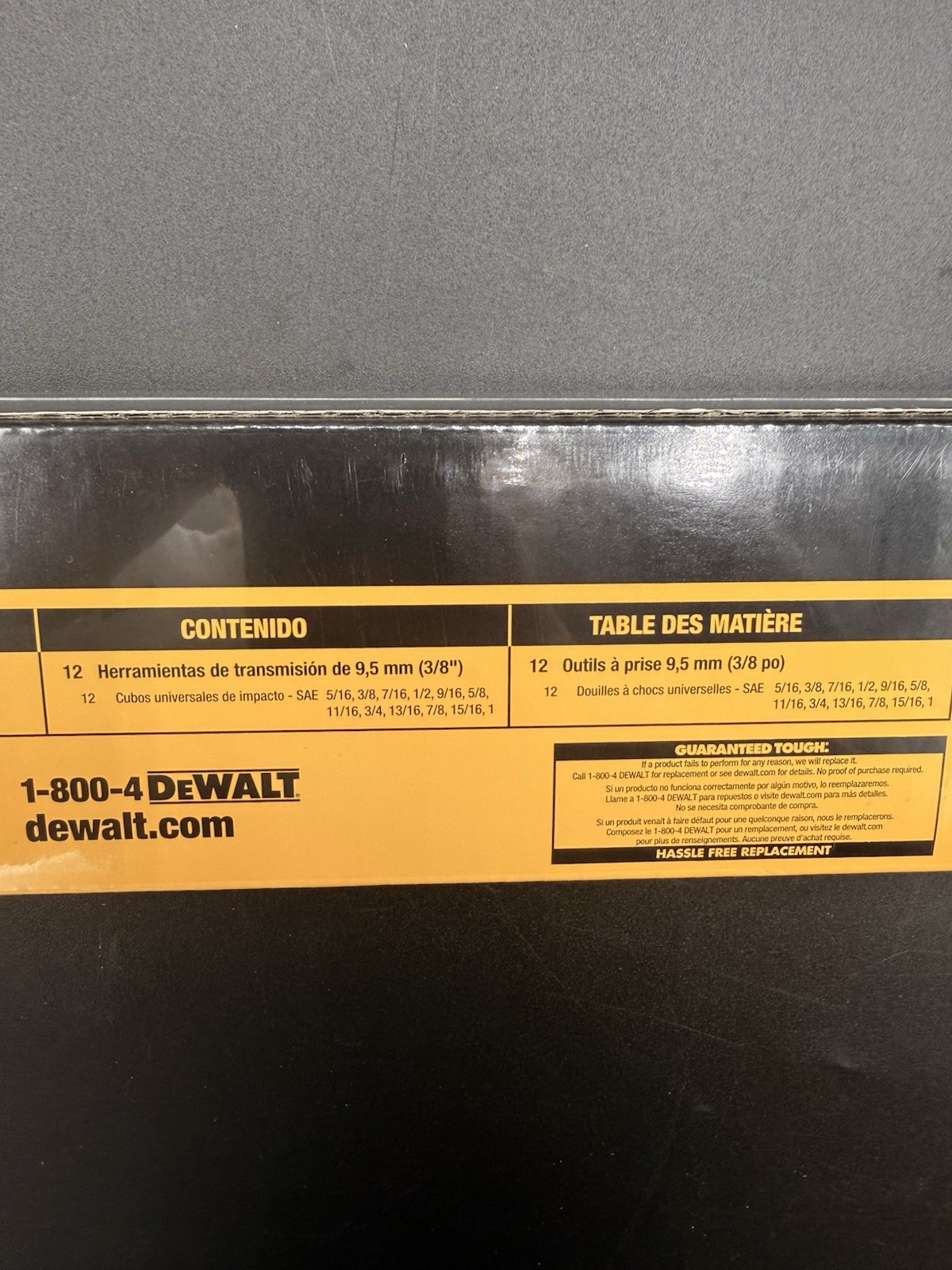 Dewalt 3/8″ Drive Impact Universal Socket Set (SAE) (DWMT19228)