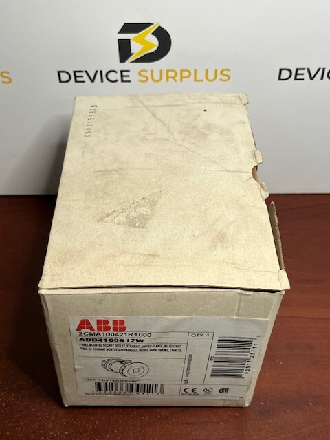 ABB ABB4100R12W / 2CMA100421R1000 IEC Receptacle 100A 3P4W 125/250V New