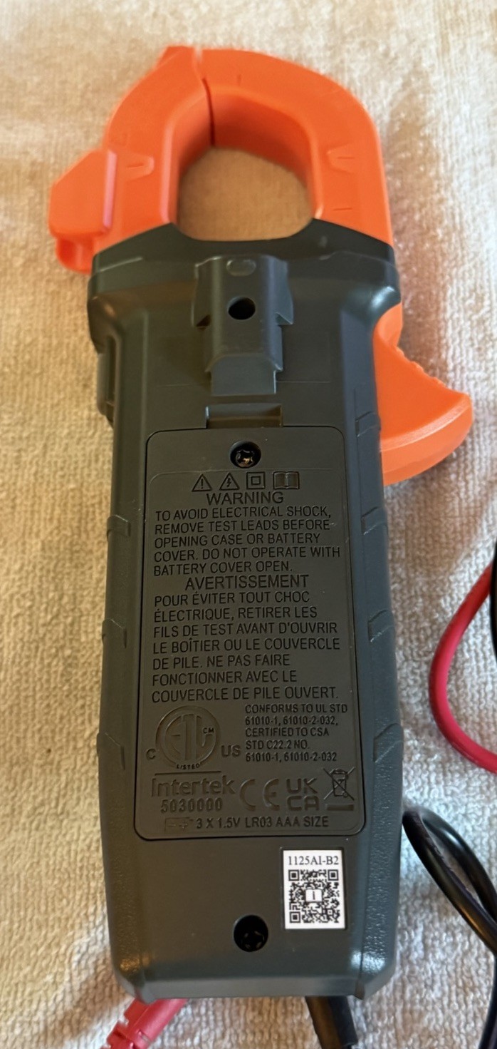 Klein Tools CL390 400 A AC/DC Auto-Ranging Digital Clamp Meter W/ Bag Tester