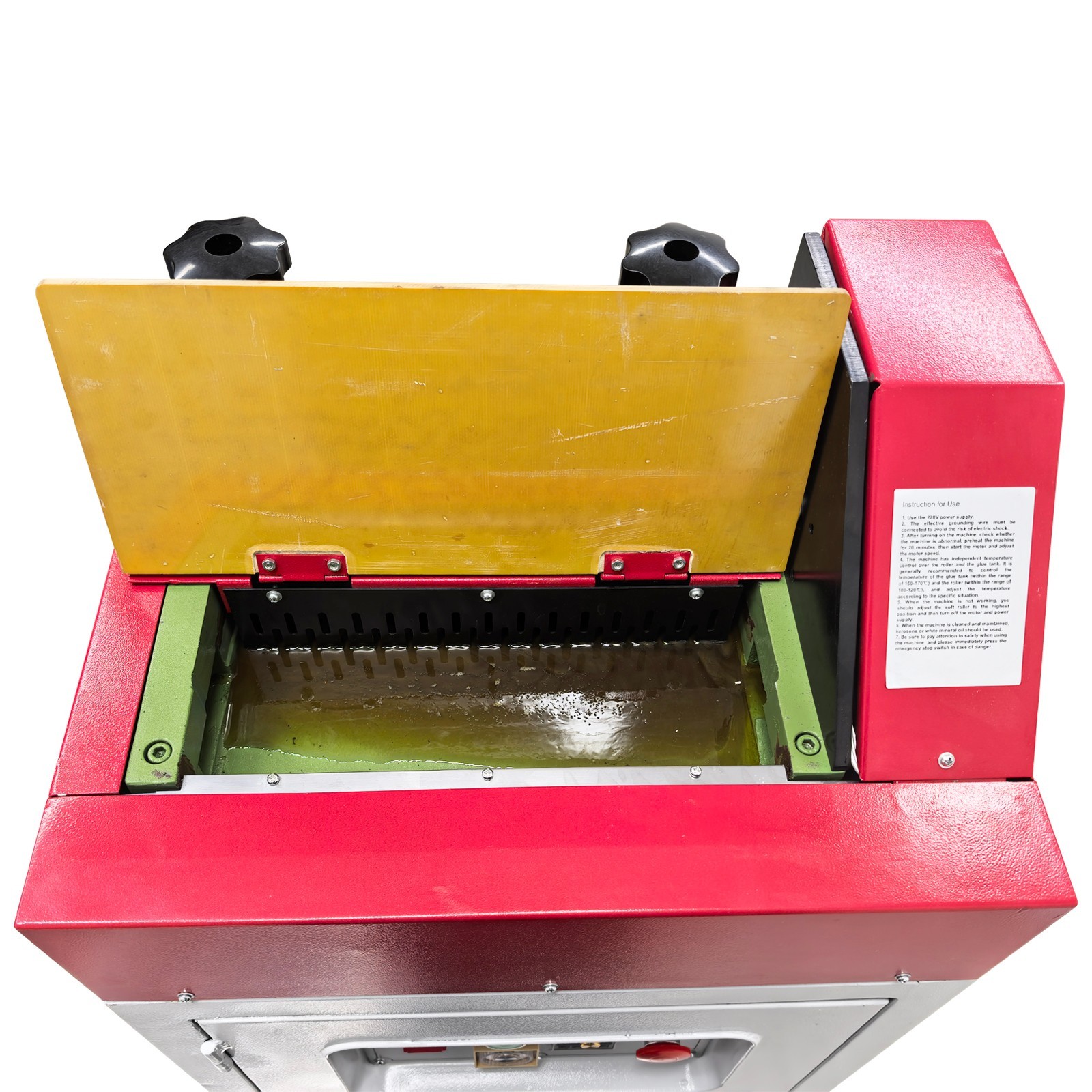 11.8In Stand Type Hot Cementing Machine Hot Melt Glue Coating Shoes Leather 220V