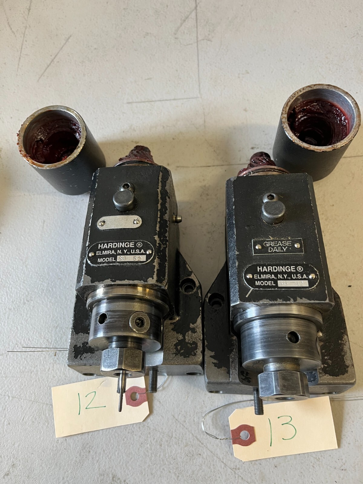 Hardinge SG-52 Live Cross-Working Tool Holder For Conquest T-42 CNC pair