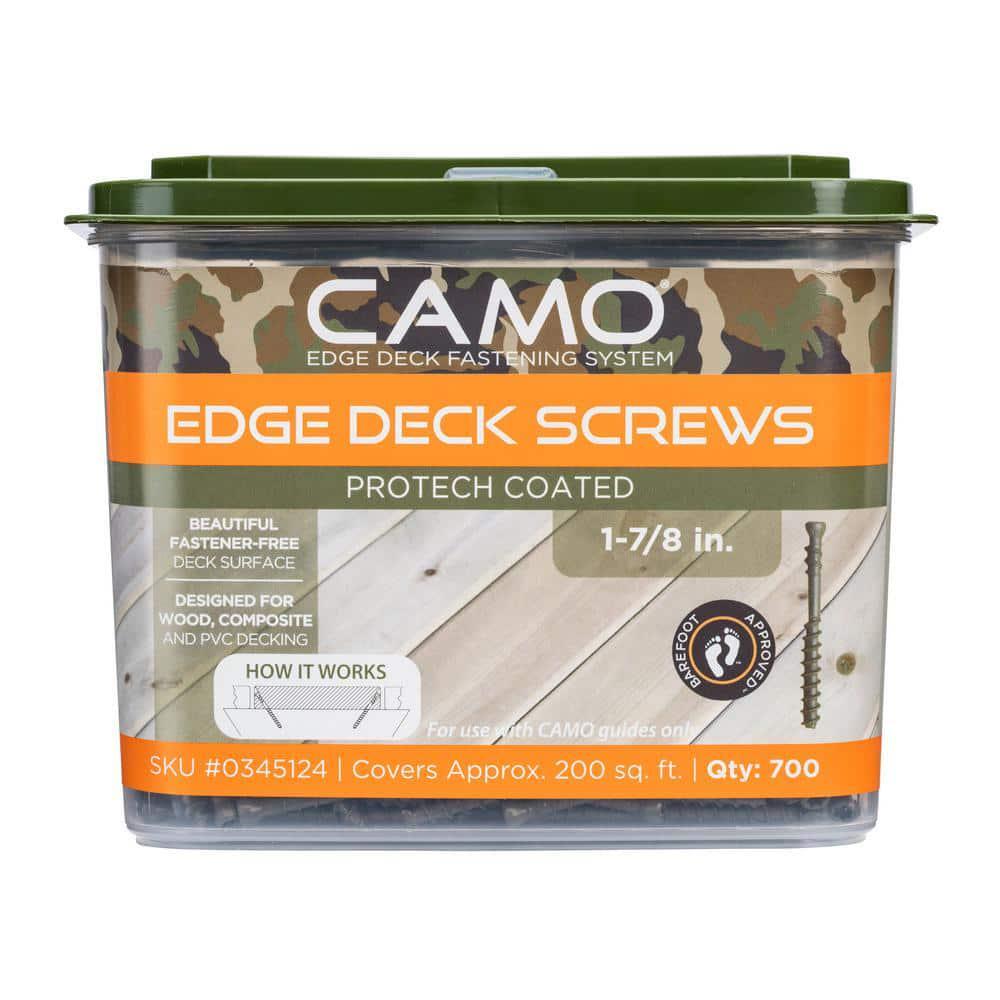 CAMO Edge Deck Screw ProTech Coated Trimhead Marksman Pro Tool 700-Count 1-7/8in