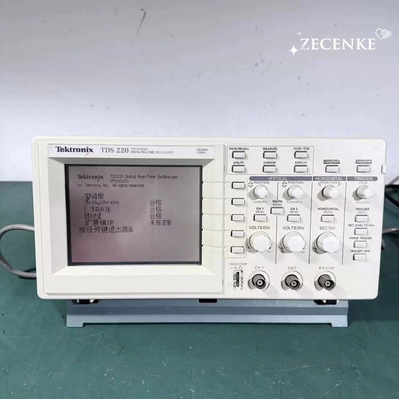 Used 2 Channel Tektronix TDS220 100Mhz Digital Oscilloscope 1 Msa/S Tested