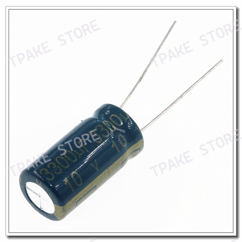 50PCS 10V3300UF 3300UF10V 3300MFD 10Volt 10x20mm Electrolytic Capacitors