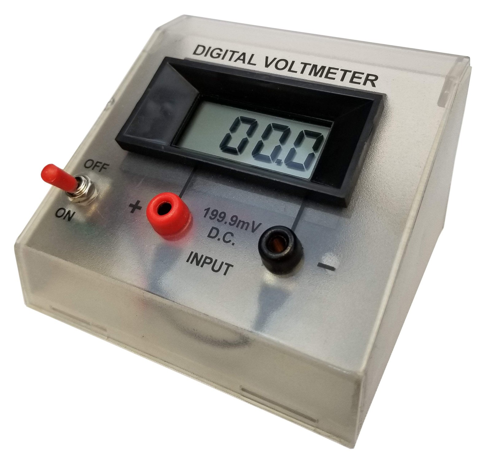 Voltmeter, Digital, 0mV to 199.9mV, DC