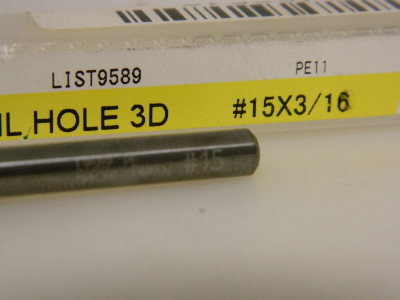 Nachi VG Oil Hole Drill 3D #15 x 3/16 1406546