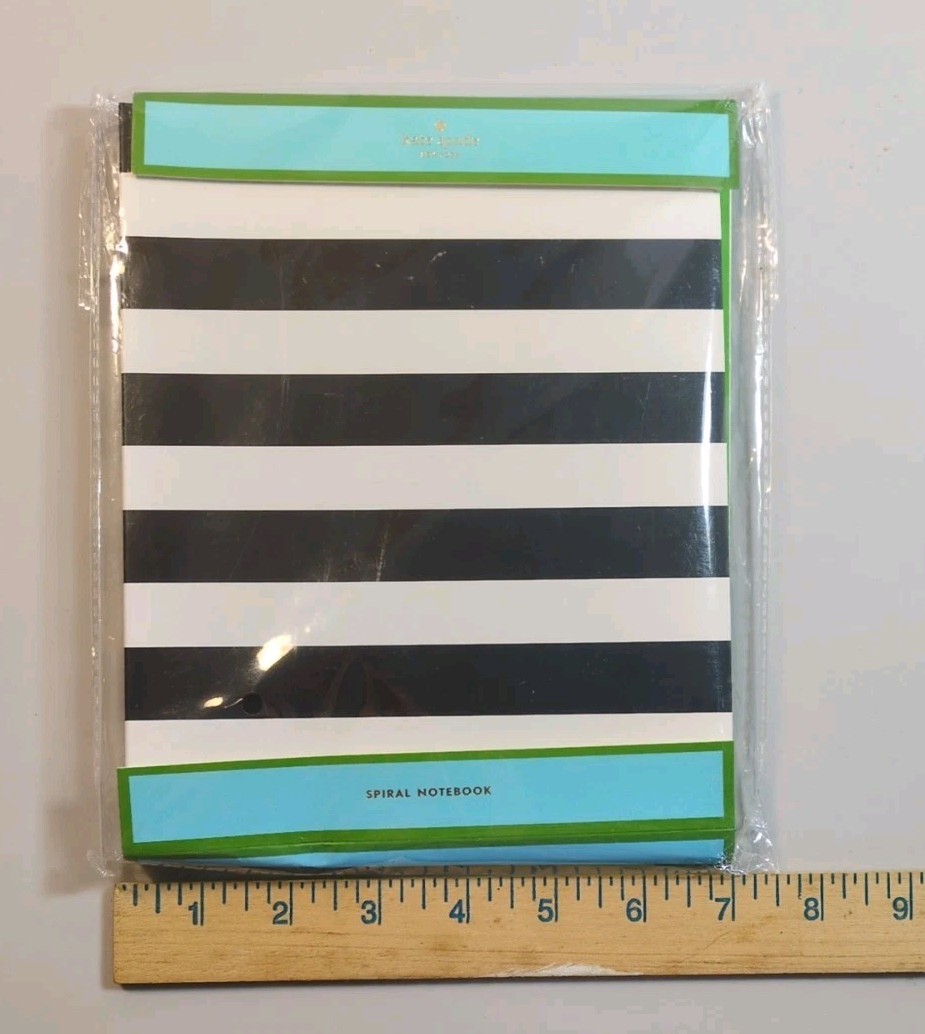 Kate Spade Black And White Spiral Notebook New