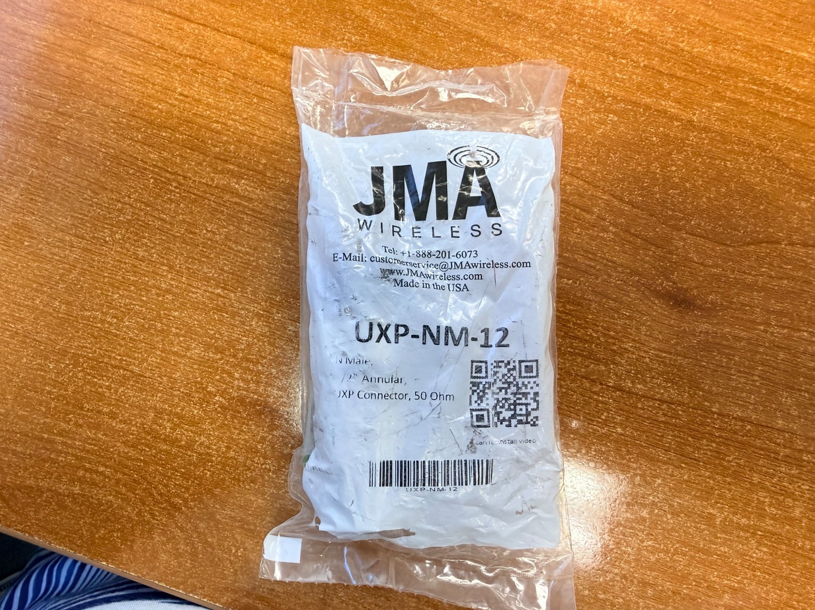 JMA UXP-NM-12 N. Male, 1/2″ Annular, UXP Connector, 50 Ohm