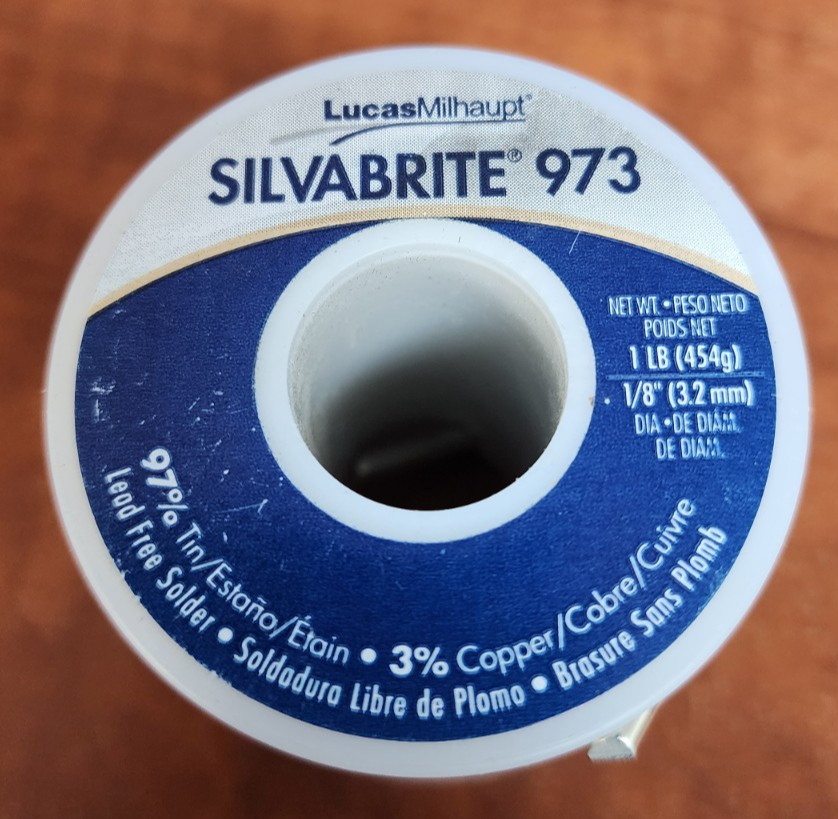 Silvabrite 973 Lead Free Solder Roll 1 lb. 1/8″ 97/3 Plumbing – Lucas Milhaupt