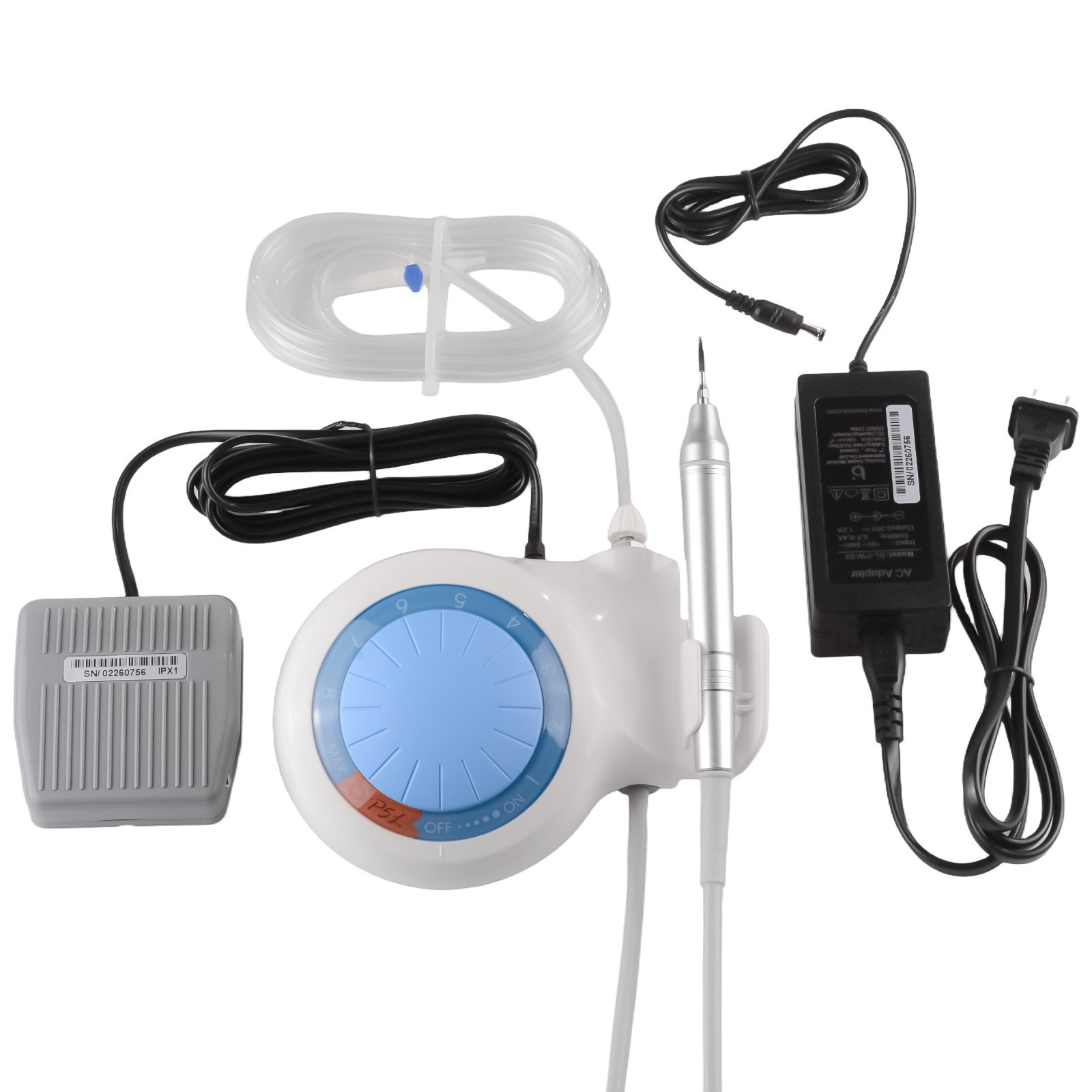 Baolai P5L Dental Ultrasonic Scaler with L3 LED Detachable Handpiece and 6 Tips