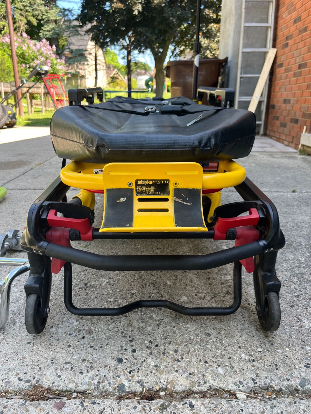 Styker PowerPro XT 6500 Stretcher, Mounting Hardware and Iron Duck Backboard