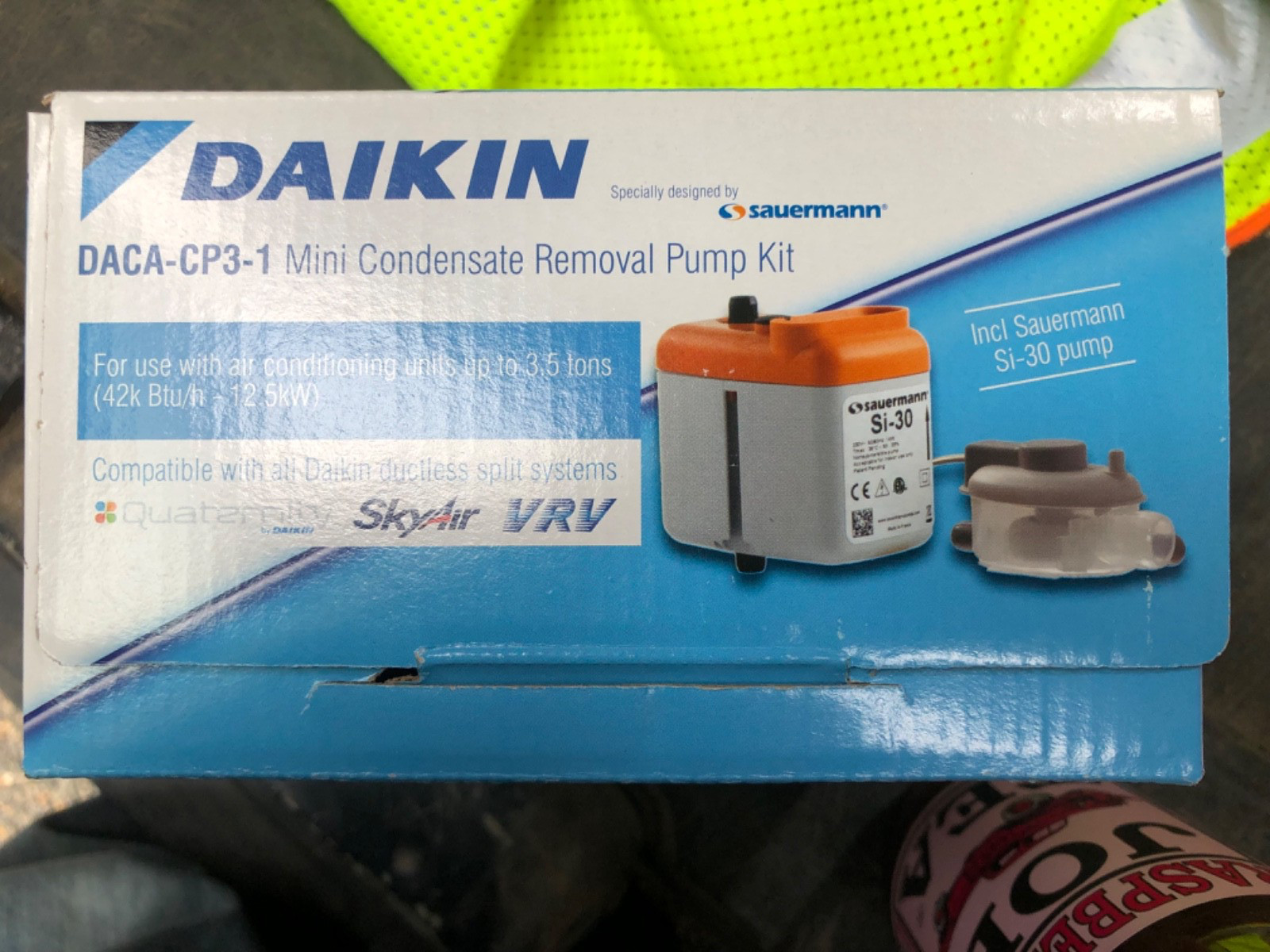 Daikin DACA-CP3-1 Mini Condensate Removal Pump Kit 208-230V 20 dBA SI30UL01DA23