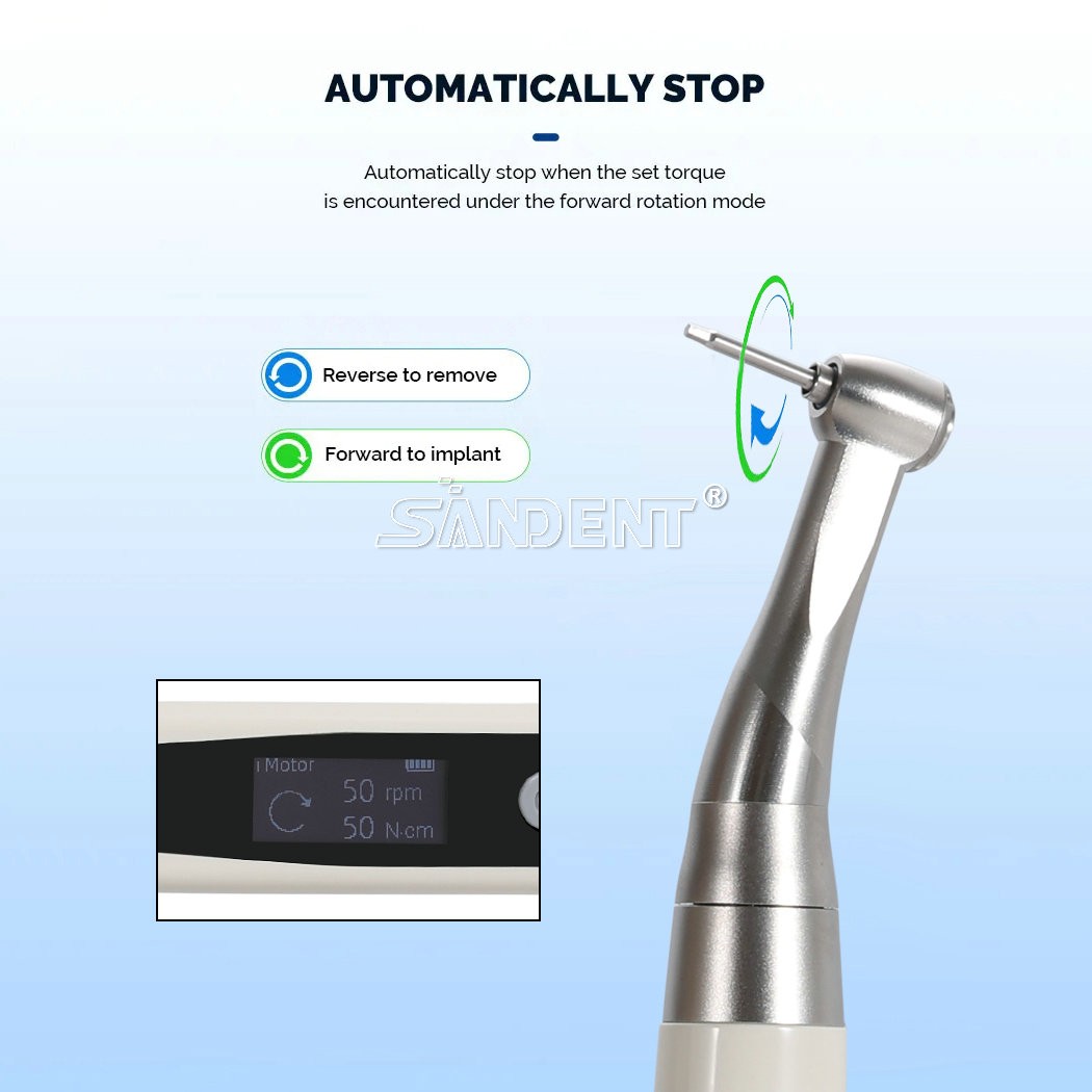 Dental Electric Torque Wrench Tip 360° Cordless Endodontic Implant Handpiece US