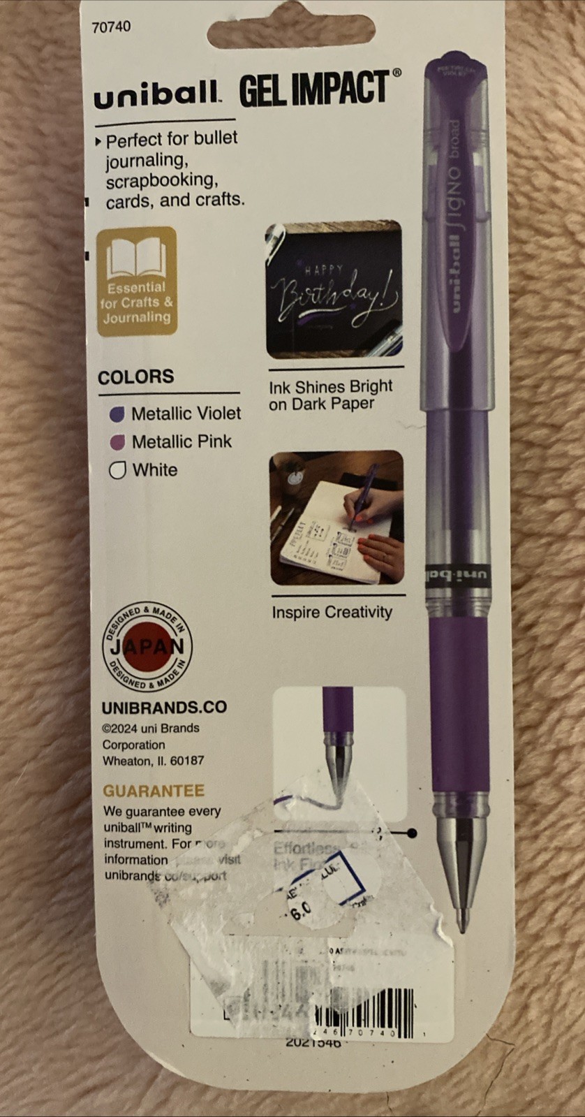 Uniball Signo Gel Impact Pens, Bold Point (1.0Mm), Office Product