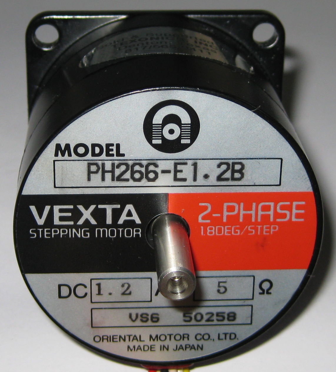 Oriental Motor Vexta PH266-E1 Stepper Motor – 1.2A DC – PH266 – 8 Leads – Japan