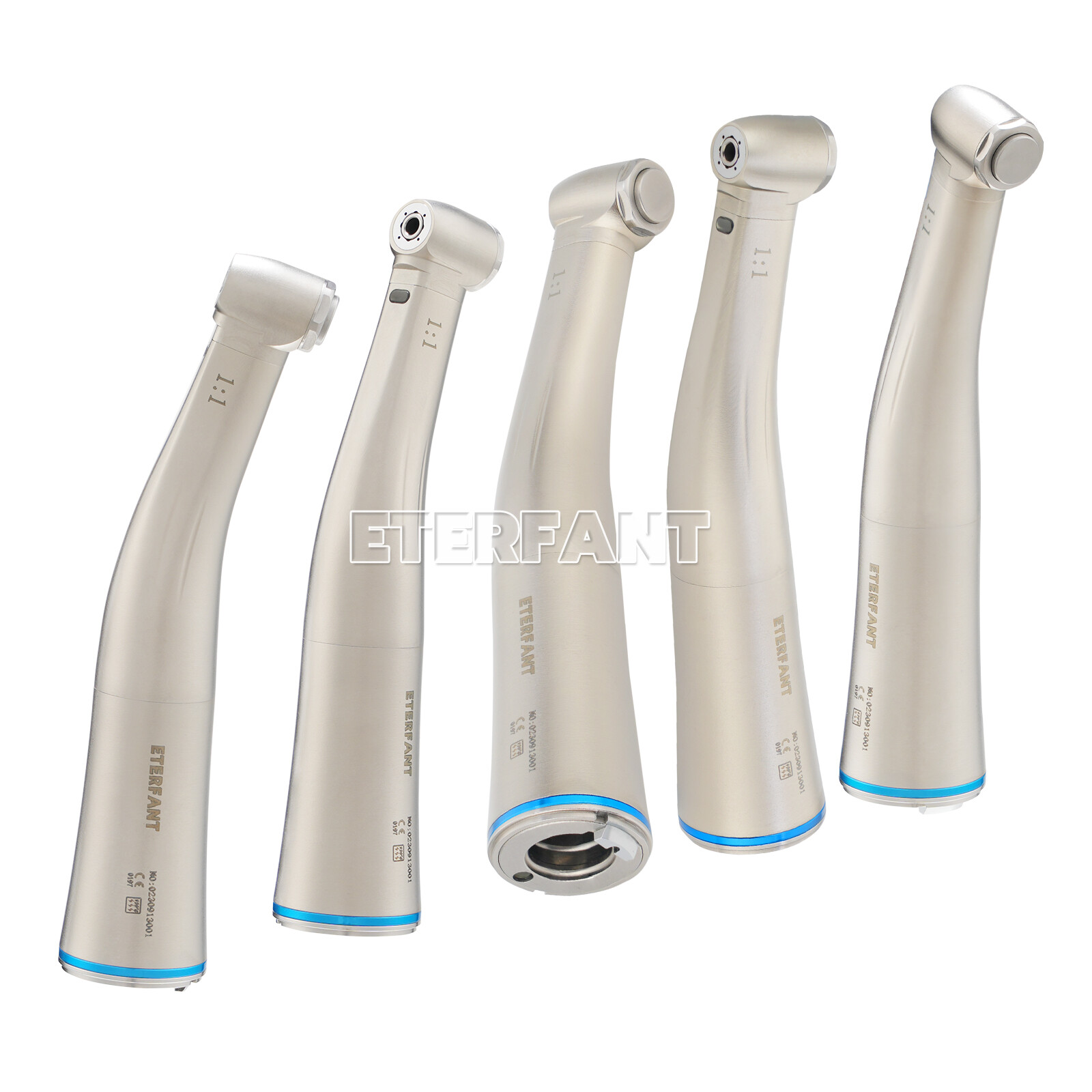 ETERFANT NSK STYLE Dental 1:1 Fiber Optic LED Low Speed Contra Angle Handpiece