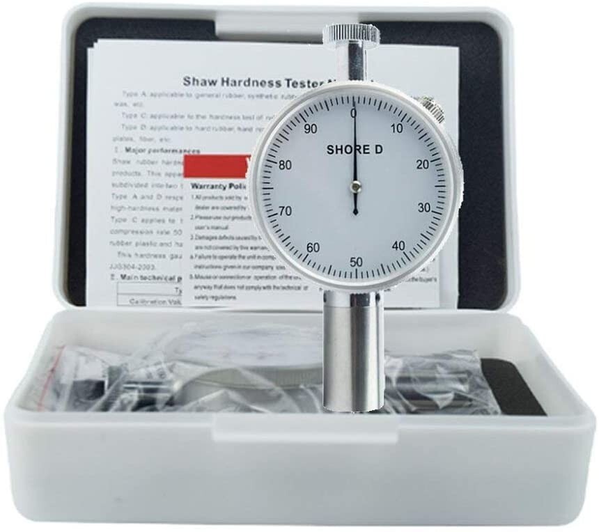 Shore D Hardness Tester for Thermos Plastic Rubber Printing Plate Fibred 20-90HD