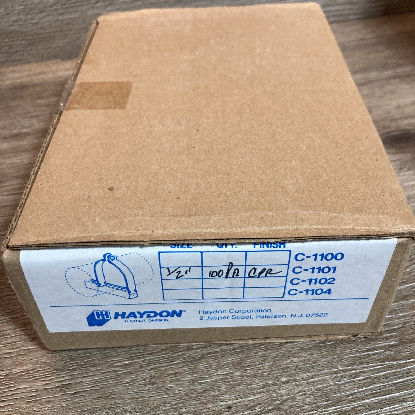 Haydon C-1101 1/2” Copper Coated Strut Clamp 100 Pack