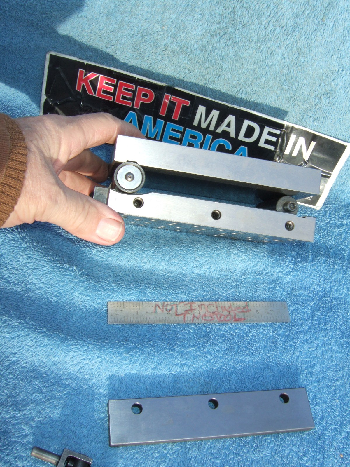 HERMANN SCHMIDT PNM4X6 Single Angle Adjustable Sine Plate Used $1150 WHEN NEW Q2