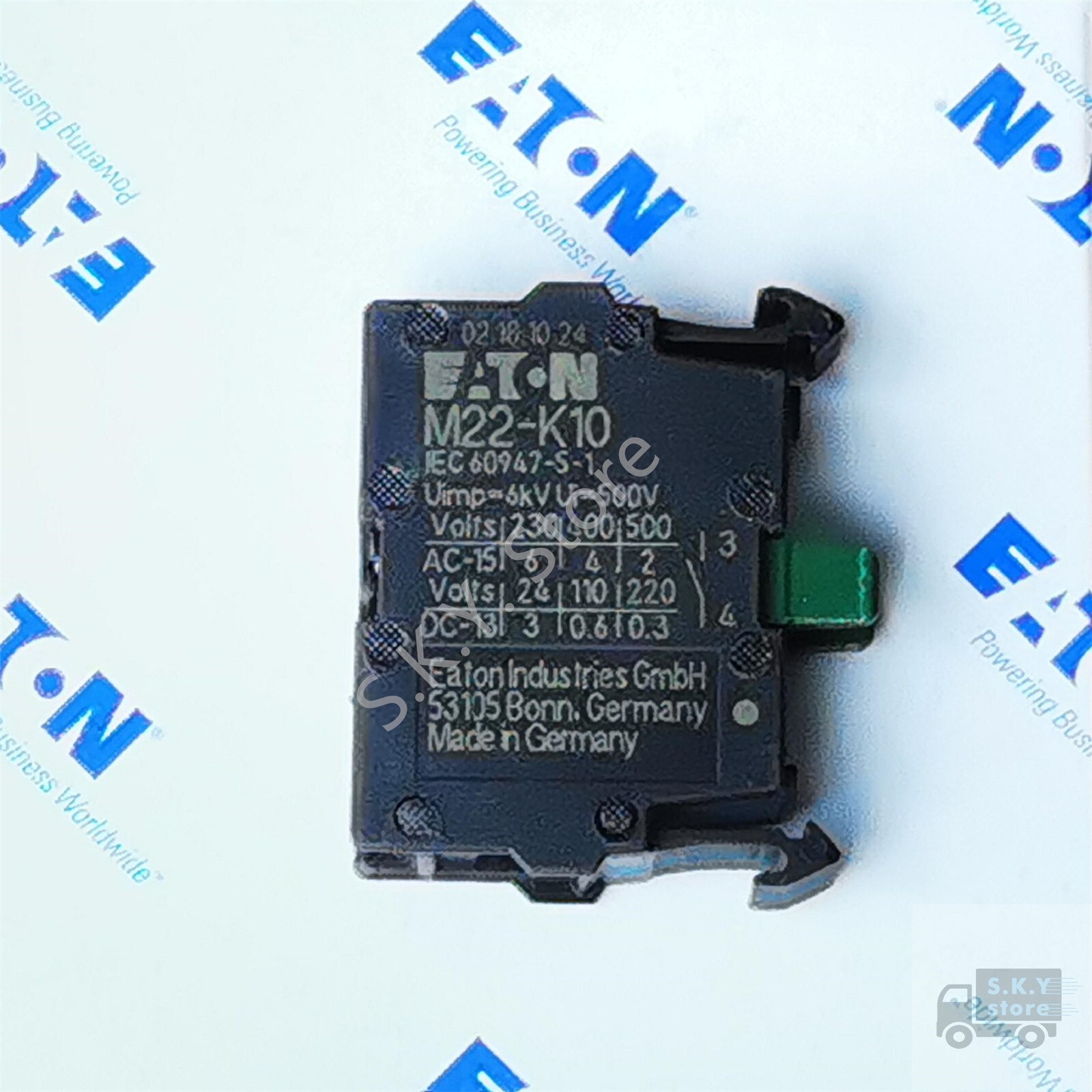 Lot of 10 NEW M22-K10 EATON MOELLER Auxiliary Contact, M22K10, Fast Shipping