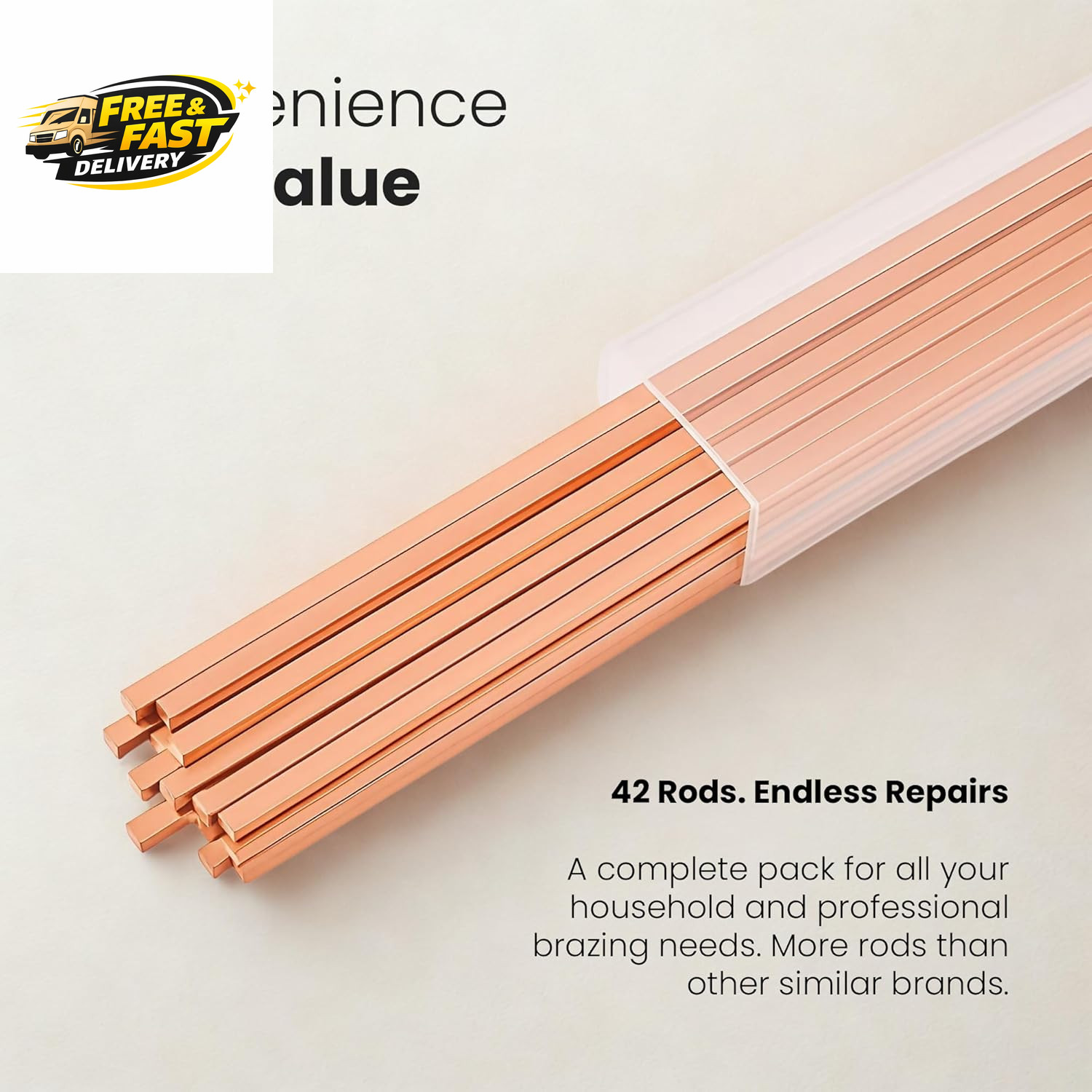 42 Pcs Brazing Rods AWS Bcup-5 15% Silver Solder Phos Copper Brazing Alloy Flat