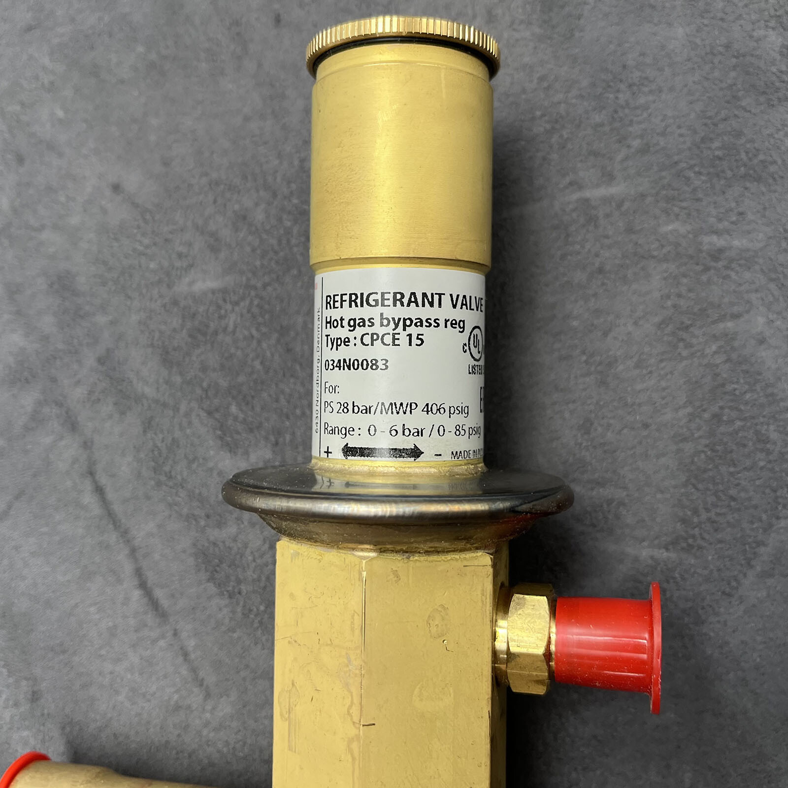 Brand New 034N0083 Hot gas bypass regulator for Danfoss, CPCE 15