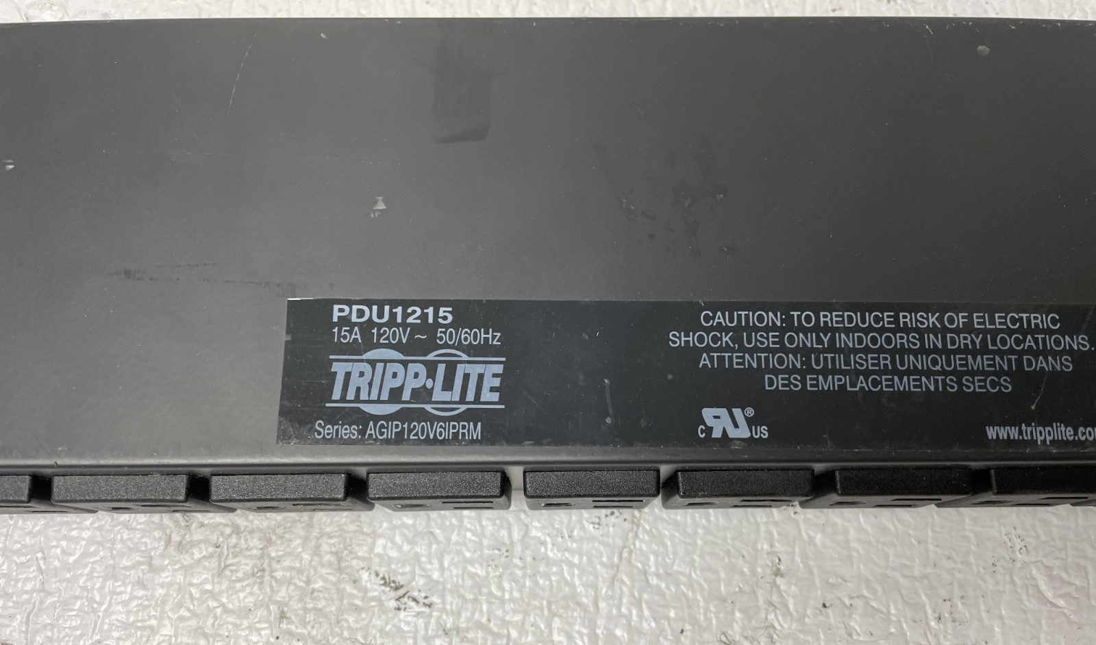 Tripp-Lite PDU1215 15A 120V 50/60Hz Rack Mounted Surge Protector