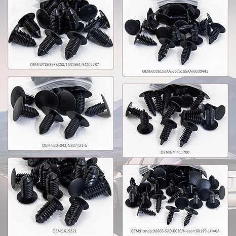 160 Pcs Christmas Tree Style Fender Retainer Size: 160 Pcs-for Multiple Brands