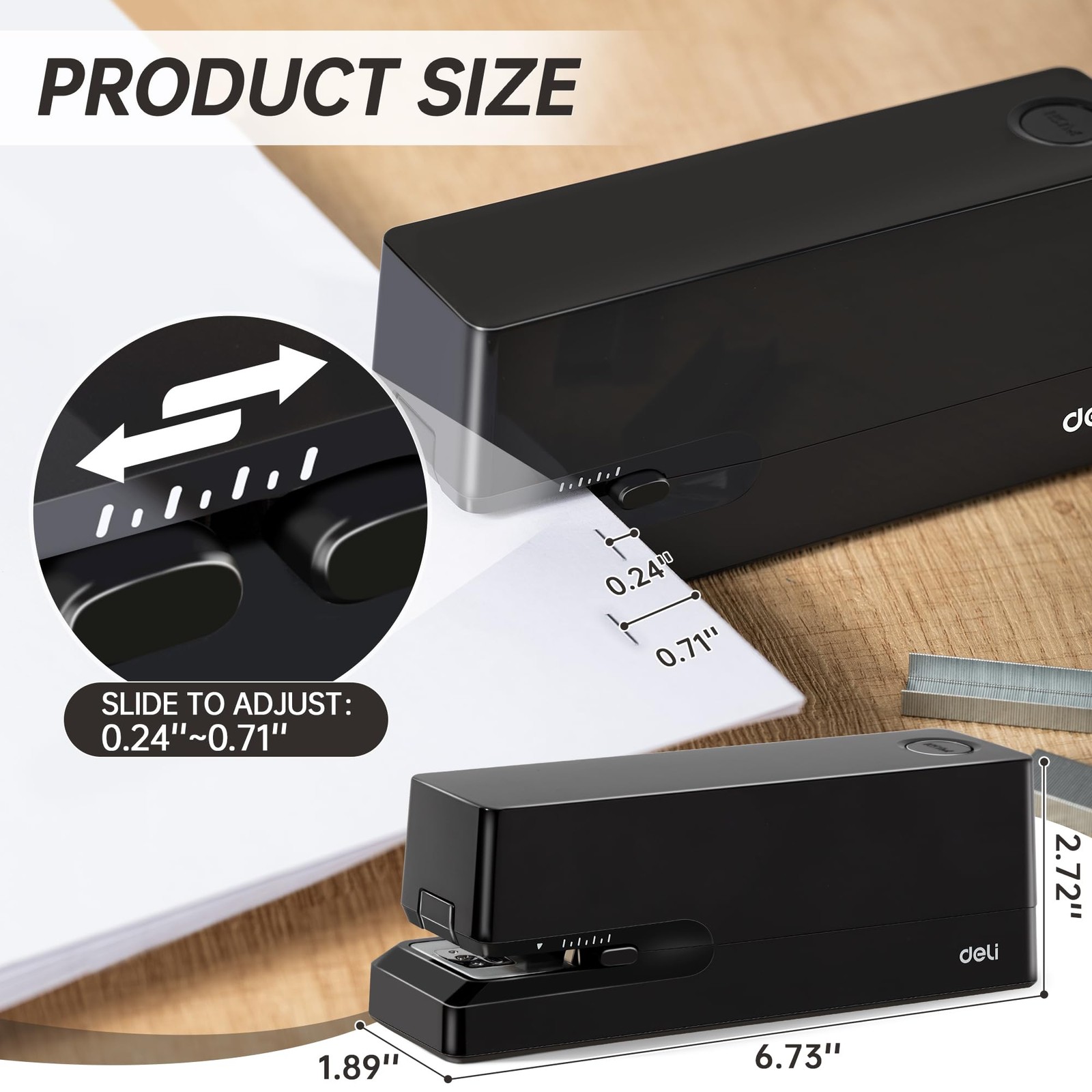 Electric Stapler, Automatic Staplers for Desk, 25-Sheet Capacity