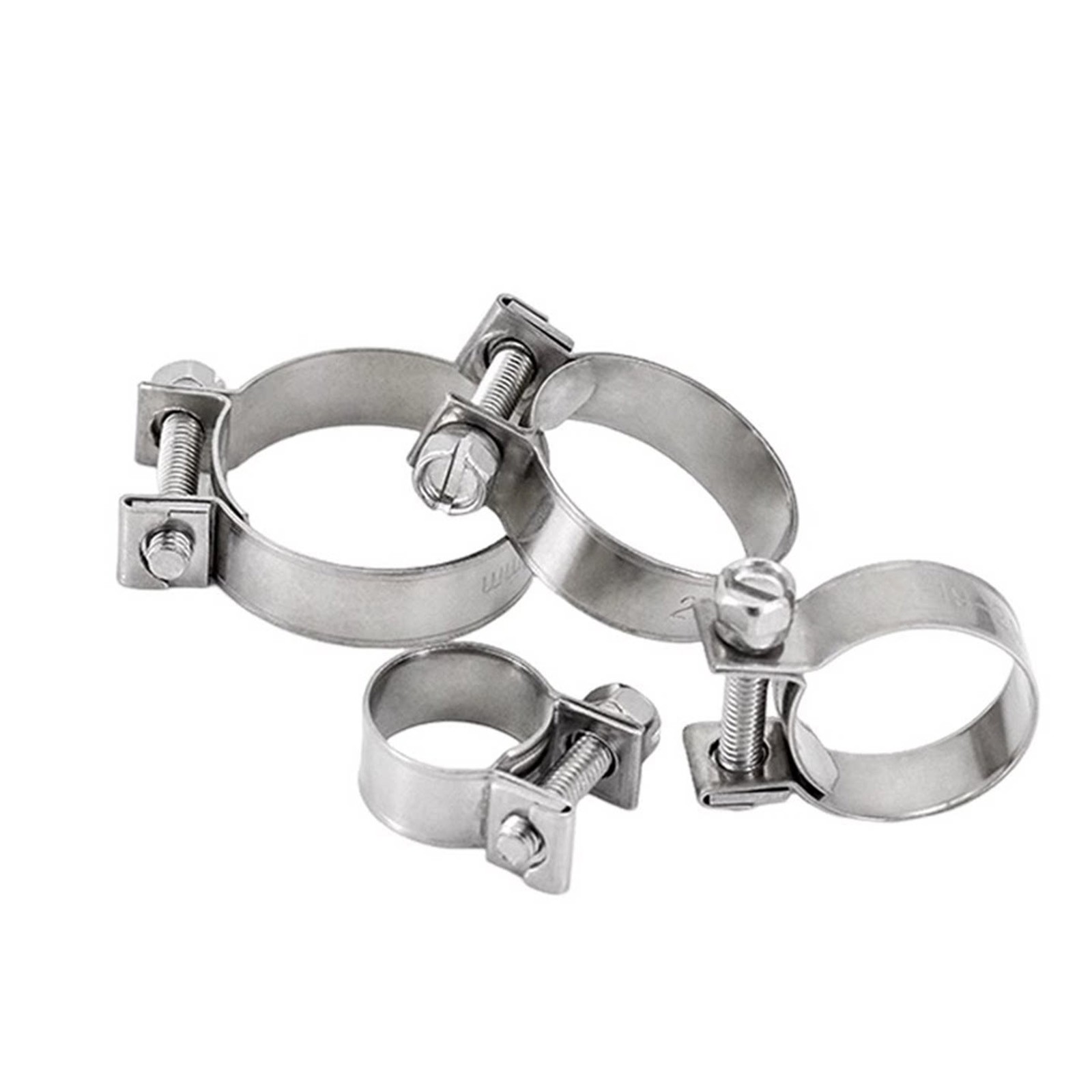 Mini Hose Jubilee Clip Clamp Fuel Line Petrol Pipe Clamps Clips Stainless Steel
