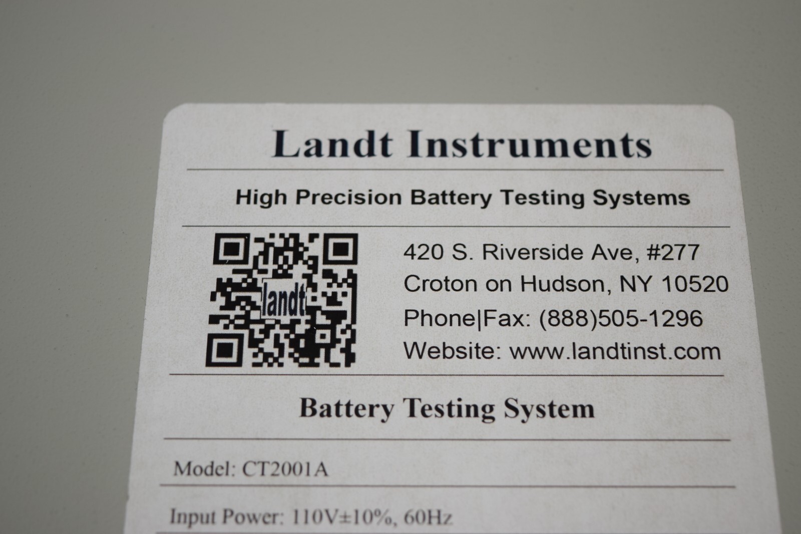Lanhe Land CT2001A Battery Testing System