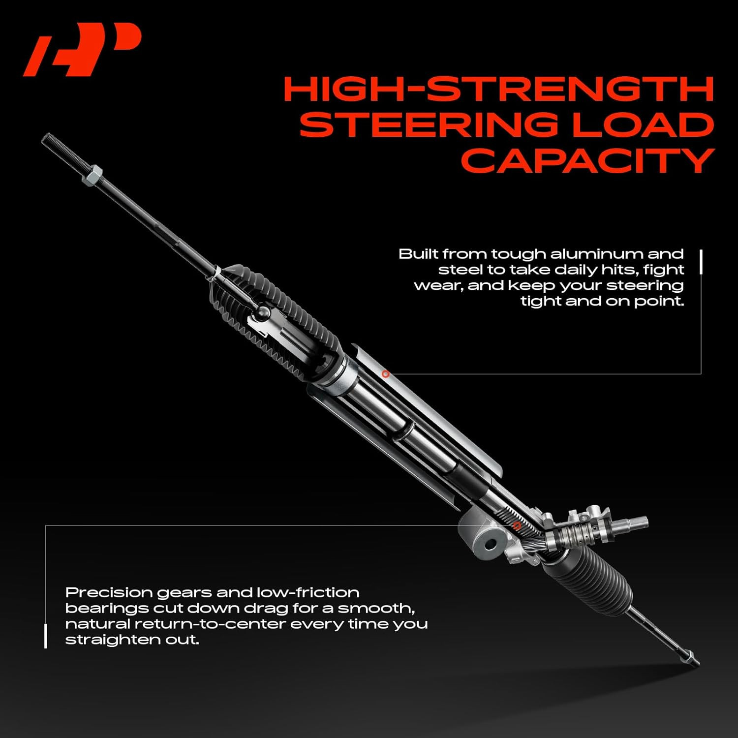 2007-2017 Jeep Compass Patriot Hydraulic Power Steering Rack and Pinion