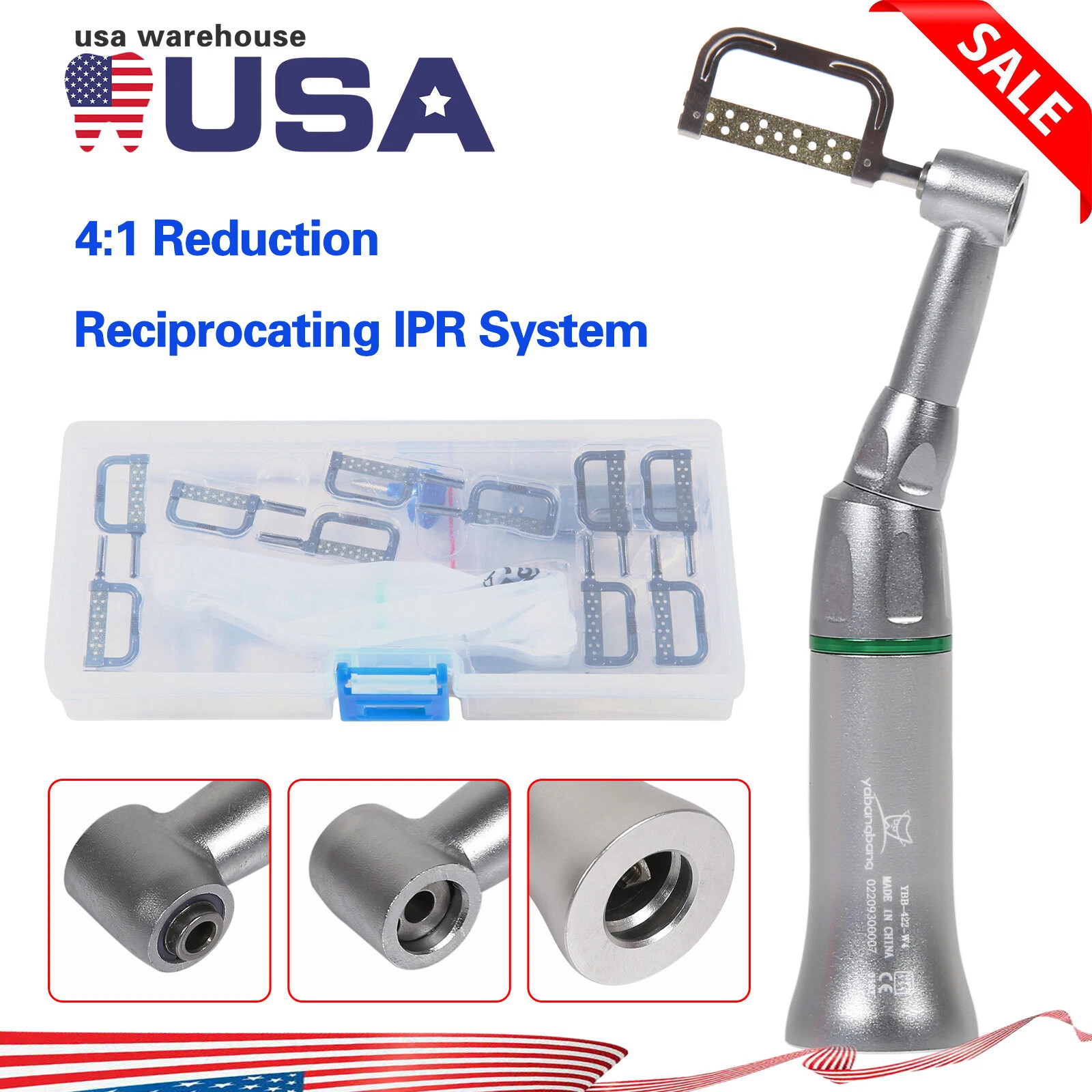 10:1 reduction 90º Reciprocating Rotate Contra Angle Endodontic Motor CICADA